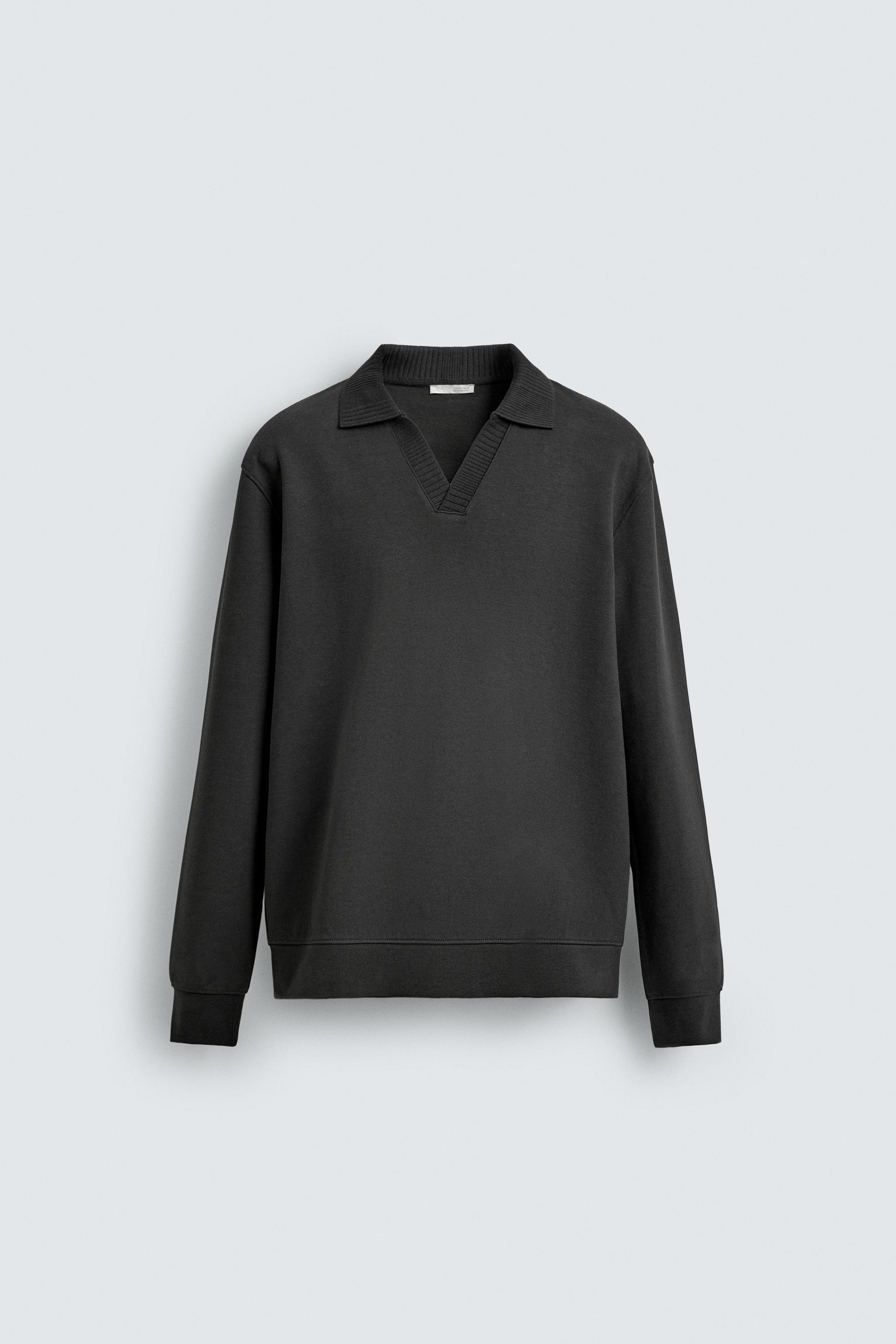 INTERLOCK POLO SWEATSHIRT